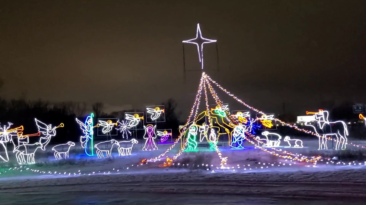 Christmas Lights 2020 Fifth Third Ballpark in Grand Rapids Michigan