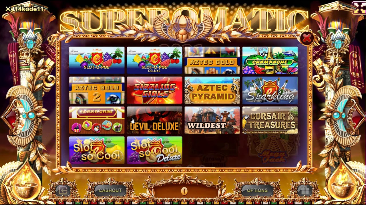 Лобби игр от  Mega Jack в системе Superomatic