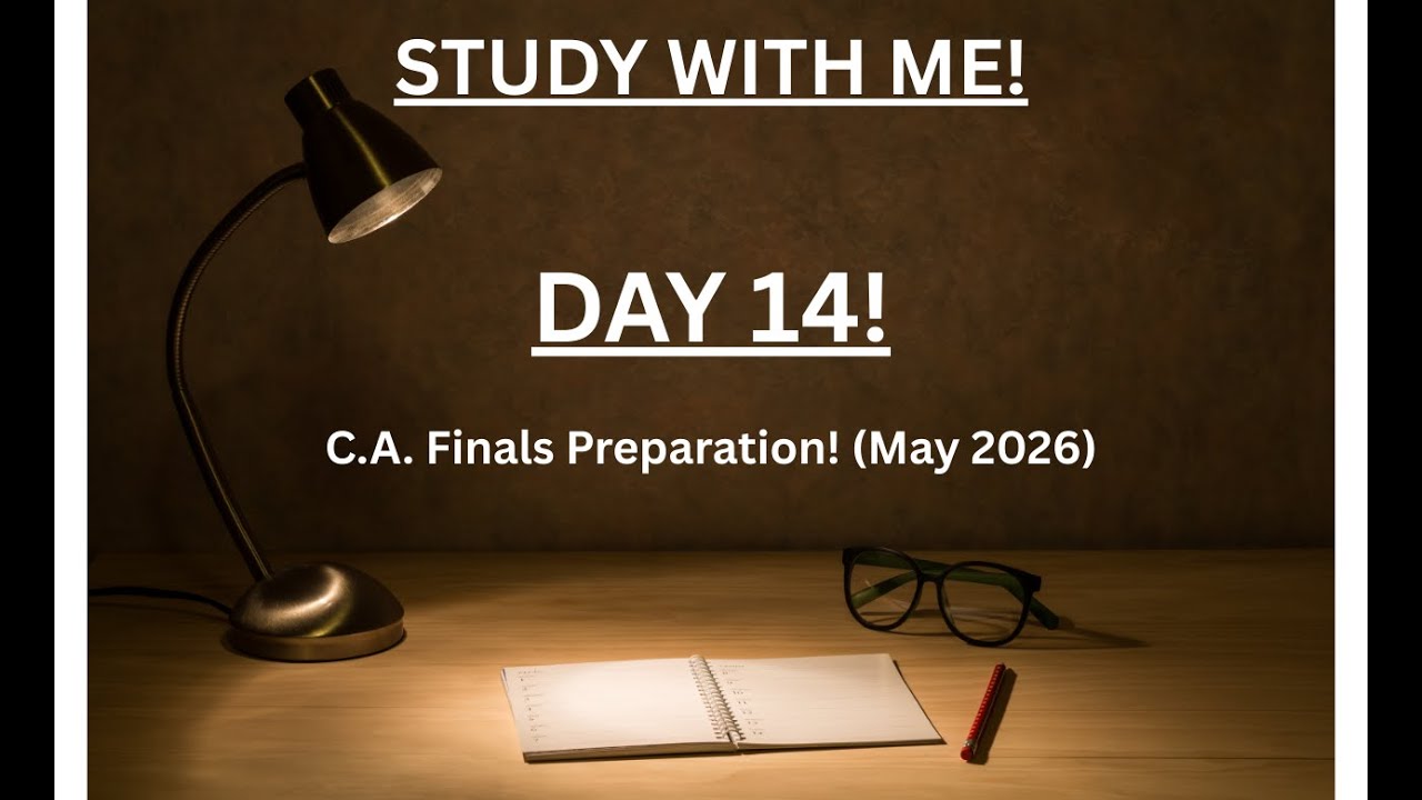📚 Study With Me | CA Final Preparation (Day 14) | Pomodoro Timer ⏱ 