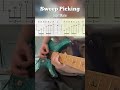 guitar sweep picking training #lesson