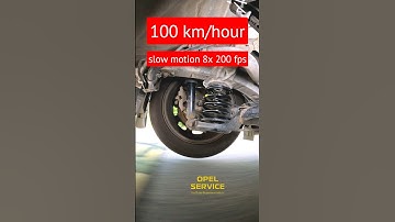 shock absorber - spring coil - tire against speed bumps #shorts