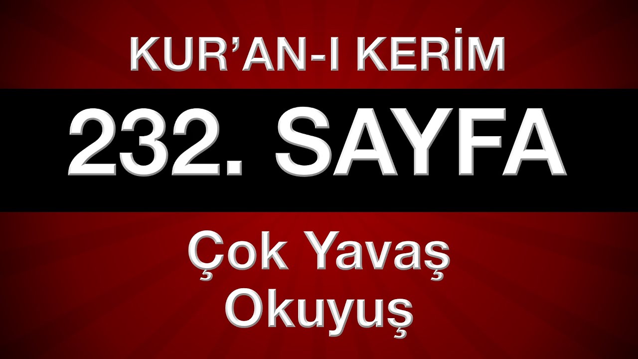 Kuran 232 sayfa 12 cz yeni renenler iin tecvitli sayfa sayfa ok yava okuyu en yava hatim