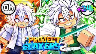 I Spent 24 HOURS Becoming SANEMI SHINAZUGAWA in Project Slayers 2 Roblox!