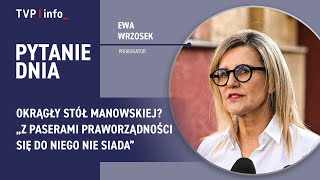 Okrągły Stół Manowskiej? Z Paserami Praworządności Się Do Niego Nie Siada Pytanie Dnia