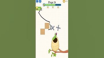 Save The Worm: Draw Puzzle - Level 16 | Short Gameplay Vids