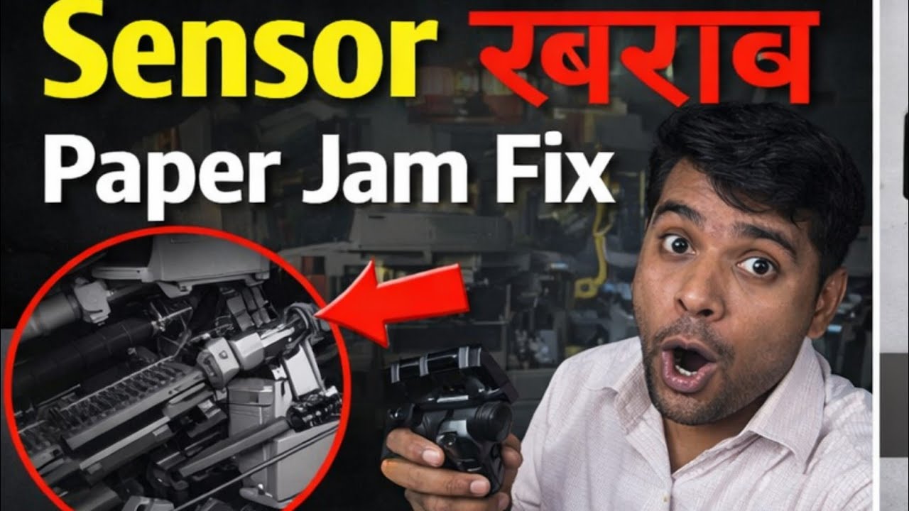 👉#printer Canon IR 3300 Paper Jam | Feeder#printer  Sensor Problem Solved