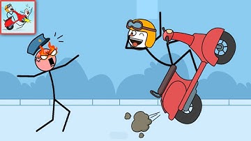 Crazy Wheelie (WEEGOON) - All Levels Funny Stickman - Gameplay Walkthrough - Part 1 (Android iOS)