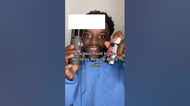 Blackest Paint in The World vs Regular Black Paint