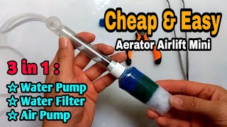 Aerator airlift filter mini DIY |  Filter for fish tank DIY - Biofoam filter mini DIY | part 2