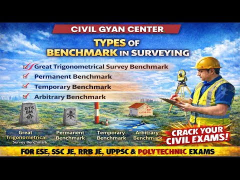 Types of Benchmark in Surveying || G T S Benchmark, Permanent Benchmark ...