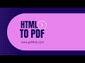 Easily Convert HTML to PDF Online for Free 📄