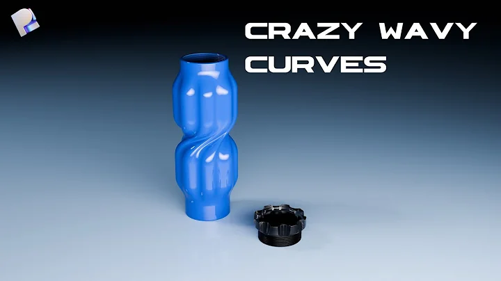 Creating a Very Fun Curved Bottle in Plasticity Time Lapse