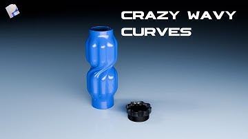 Creating a Very Fun Curved Bottle in Plasticity Time Lapse