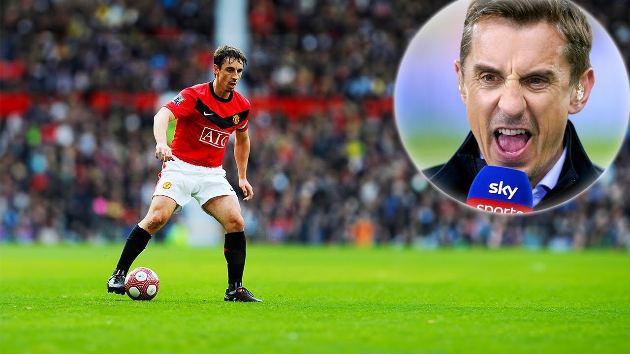 Gary Neville Commentating On Himself - YouTube