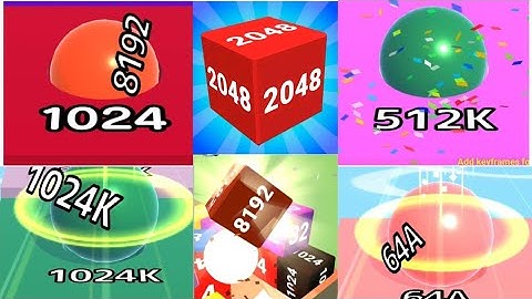 [[ 8192 ]] Mega Cube : 2048 3D Merge Games vs Ball Run Infinity Ball Run 2048 gameplay walkthrough