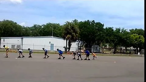 Outdoor Inline Speed Skating Practice Tampa