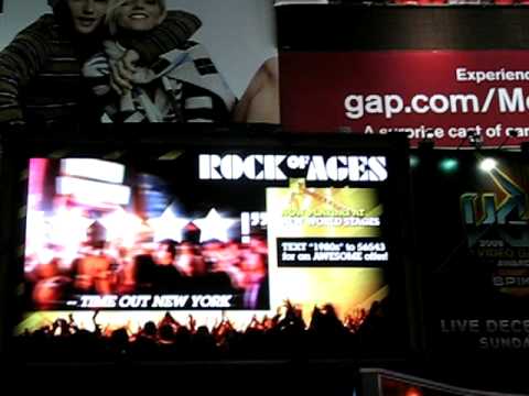 Rock of Ages billboard in Times Square