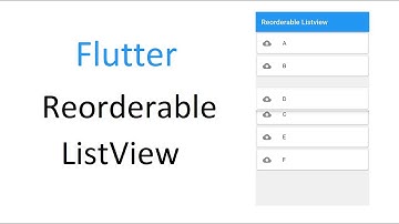 Flutter Reorderable ListView