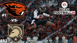 HIGHLIGHTS: #1 Oregon State (2-0) vs #13 Army (1-1) | Oregon State NCAA 14 Football Dynasty