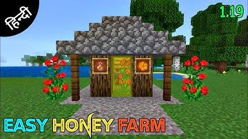 SIMPLE 1.19 AUTOMATIC HONEY FARM TUTORIAL in Minecraft Bedrock (MCPE/Xbox/PS4/Switch/Windows10)