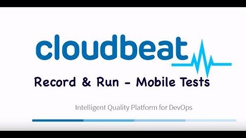 Oxygen IDE Mobile record and run
