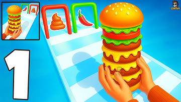 Burger Master Gameplay Walkthrough Part 1 – Build the Ultimate Burger! (Android, iOS)