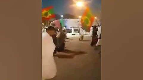 Oromo Flag on Haji in Saudi Arabia.