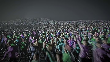 Unreal 50k Crowd workflow test