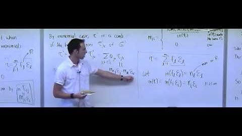Lecture 9 . Combinatorial Commutative Algebra (Federico Ardila)