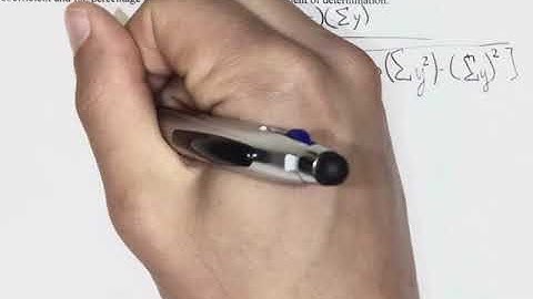 Question 9.1.4 Calculating Correlation coefficient and Coefficient of Determination