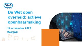 Download Lagu Grip op informatie: Webinar De wet open overheid: actieve openbaarmaking 14-11-2023 MP3