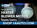 How to Replace Blower Motor 2006-11 Toyota Camry