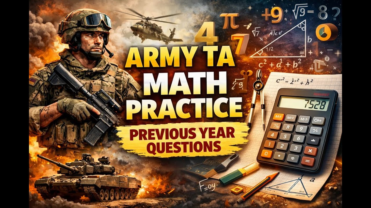 Max Ta Math ARMY TA Math Class | Previous Year Questions | Munish Sharma ...