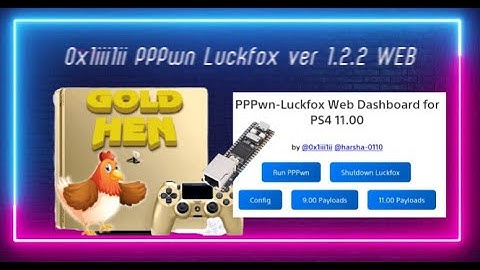 PS4 Jailbreak 0x1iii1ii PPPwn Luckfox RV1106 1103 NAND ver 1.2.2 WEB Configure tutorial
