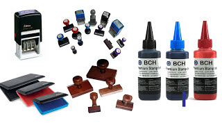 Black Stamp Ink Refill by BCH - Premium Grade - 2.5 oz