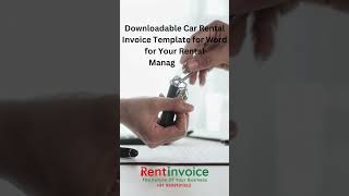 Downloadable Car Rental Invoice Template for Word for Your Rental Management  #billingapp #invoicet
