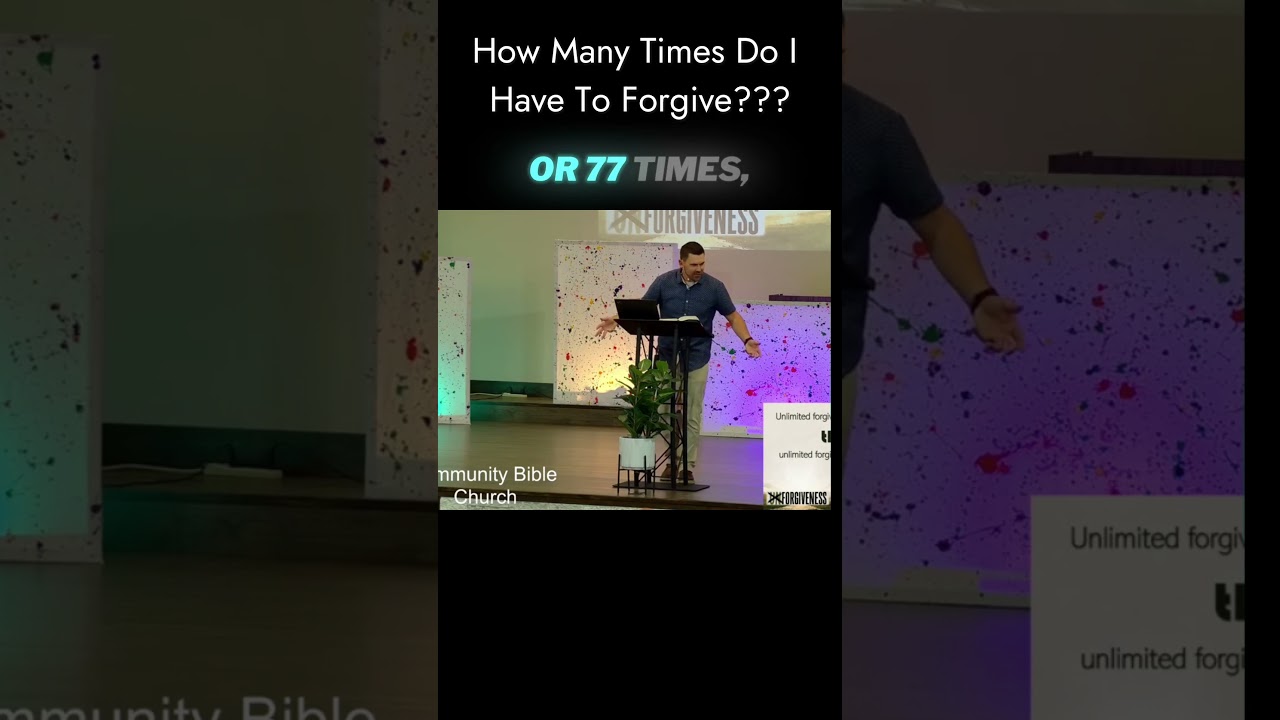 HOW MANY TIMES DO I HAVE TO FORGIVE?? #forgiveness
