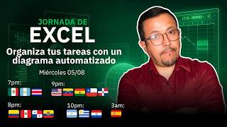 JORNADA DE EXCEL | Clase 2 -  Organiza tus Tareas con un Diagrama Automatizado