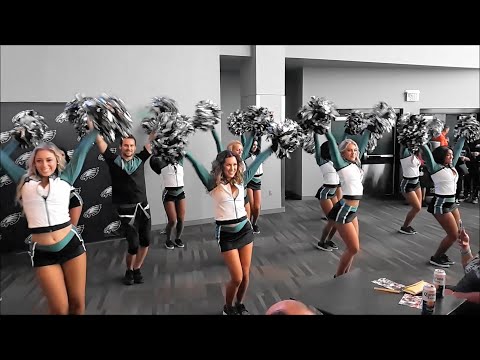 Philadelphia Eagles Cheerleaders Season Kickoff Dance Routine 2022