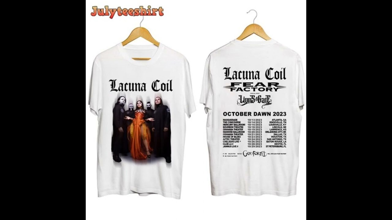 Lacuna Coil 2023 Dawn US Tour Shirt, Lacuna Coil Band Fan Unisex Sweatshirt