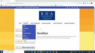 RDA Toolkit Demo  -- 09.30.2022