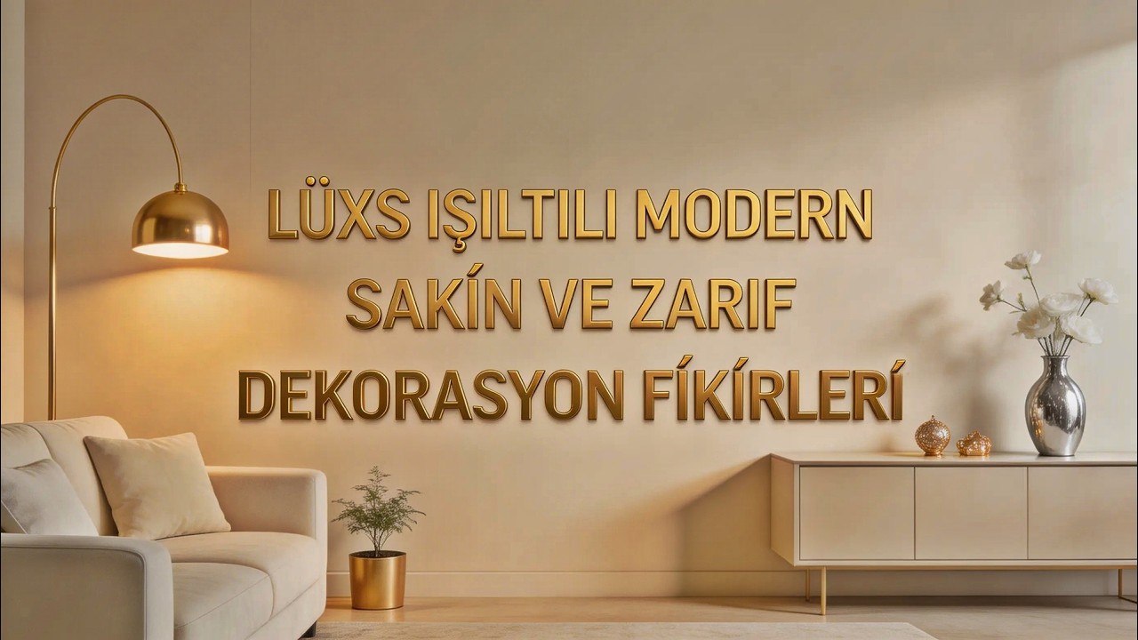 Lüks Işıltılı Modern Sakin ve Zarif Dekorasyon Fikirleri