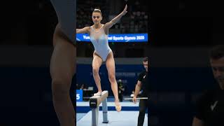 Balance Beam Precision at Its Finest #gymnastics #technique #athlete