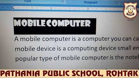 Pathania World Campus- Class 4- Computer- Chapter-7 (Word-Editing and Formatting)- Part- IV