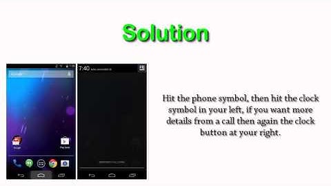 Where To Find Call Log on the Nexus 5 Android v4.4.4?