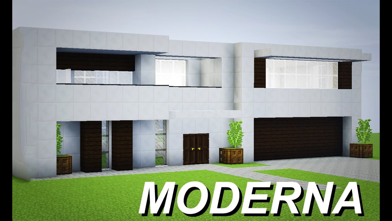 Minecraft - Casa Moderna Mobiliada, com Piscina e Base Subterrânea