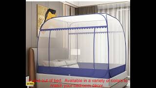 1005005316172262 Home Generous Top Double Door Mosquito Net Light Luxury Pure Color Yur
