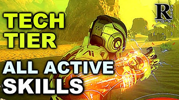 Mass Effect Andromeda - All active Skills Tech Tier Showcase