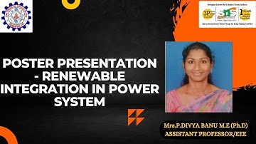 Case Study - Renewable integration in Power System| Divya Banu P| SNS Institutions
