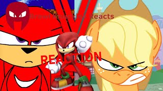 Brawl Knuckles Reacts to Knuckles VS AppleJACK